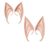 Orecchie da elfo di Halloween Costume Cosplay Accessori per donne uomini fata folletto elfo orecchio fata punte per le orecchie a punta costumi di Halloween 2 paia di fate elfiche