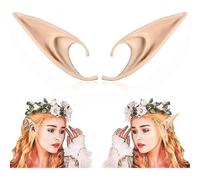 (Orecchie da elfo lunghe (1 paio)) 2 paia di orecchie da elfo - Orecchie da elfo da fata cosplay in