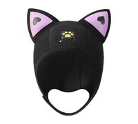 Orecchie Di Gatto In Neoprene - Cappuccio Da Immersione Termico Da 3 Mm, Cuffia Da Sub Con Guarnizione Morbida, Copricapo Acquatico Di Design | Swim Dive Protezione Calda Per Donne Bambini Sp
