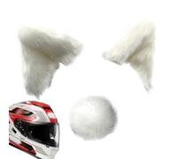 Orecchie di gatto per copricapo orecchie di gatto coperture copricapo | Accessorio adesivo per casco per snowboard, sci, ciclismo, pattinaggio, bicicletta, sport all'aria aperta