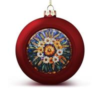 Orecchie di grano in vetro colorato, ornamenti per palline di Natale, infrangibili, da appendere, per albero di Natale, decorazioni per albero di Natale, palline rosse per feste di nozze