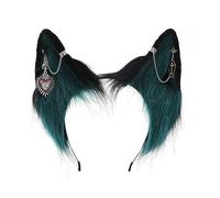 Orecchie di peluche Fascia Cosplay Costume Hairhoop Puntelli Partito Copricapo ComicShow Copricapo Ragazza Animazione Accessori Gotico Accessorio per Capelli Ornamento Del Partito Danza Fascia Peluche