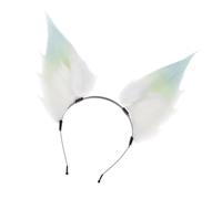 Orecchie di peluche fascia in pelliccia sintetica per orecchie di bestia cosplay costume da festa cerchio per capelli donne evento a tema animazione accessori