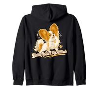 Orecchie Farfalla Big Attitude Papillon Dog Felpa con Cappuccio