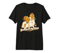 Orecchie Farfalla Big Attitude Papillon Dog Maglietta Premium