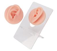 Orecchie Finte, Modello di Orecchio in Silicone Morbido Orecchini in Silicone Ad Alta Simulazione Parti del Corpo Finte Modello di Orecchio Umano per Pratica di Piercing e (Beige