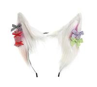 Orecchie pelose fatte a mano Fascia in peluche Gioco di ruolo Costume Anime Copricapo Femminile Adolescenti Cosplay Accessori Copricapo Regolabile Orecchio animale Accessorio Orecchio animale