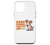 Orecchie verso il basso Sarcasmo Up Divertente Sarcastico Bull Terrier Custodia per iPhone 12 mini
