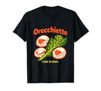 Orecchiette Cime di Rapa Puglia Pasta Design Maglietta