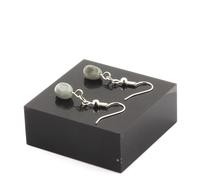 Orecchini 1 Perla Occhio di Falco D'Africa Del Sud IN Acciaio Inossidabile