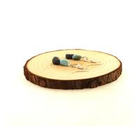 Orecchini 2 Perle Pietra Larimar + Labradorite IN Acciaio Inoxydable. Fatto