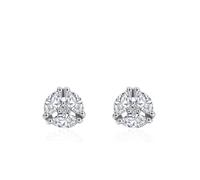 Orecchini 925, orecchini da donna a chiodo rotondo con zirconia cubica argento gioielli