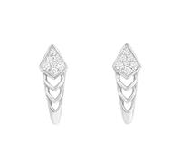 Orecchini a bottone da donna con diamanti coltivati in laboratorio, certificati IGI, colore E-F, chiarezza VVS, in oro 9K/14K/18K, Oro rosa, Diamante sintetico di laboratorio