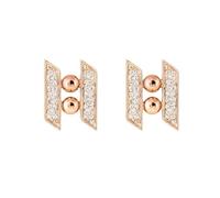 Orecchini a bottone da donna con diamanti coltivati in laboratorio, certificati IGI, colore E-F, chiarezza VVS, in oro 9K/14K/18K