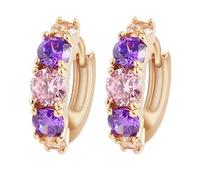 Orecchini a bottone da donna in cristallo anallergico con strass Orecchini con fibbia ad anello Economico e resistenteDauerhaft Nützlich und praktisch Nettes Design Praktisches Design und langlebi