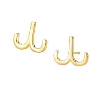 Orecchini A Bottone In Argento Sterling 925 Placcati Oro con Segno Zodiacale - Ariete (21 Marzo - 19 Aprile) - Costellazione Zodiacale, Oroscopo, Astrologia Celeste, Gioielli - Regalo per Donna e Uo