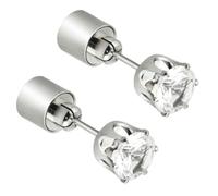 Orecchini a Bottone LED Luminosi Unisex, 1 Paio Lega Argento | Luce LED Integrata, Si Spegne Estraendo Perno, Comodi da Indossare, per Feste e Momenti Divertenti Colore Casuale