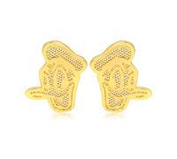 Orecchini a bottone Paperino Disney Classics in oro 14k