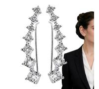 Orecchini A Bottone Per Donne - Disposizione Simmetrica a Sette Stelle,Set di Orecchini per Donne - Per Tutte Le Signore, Feste, Riunioni, Celebrazioni, Festività, Matrimonio, Sera E Per