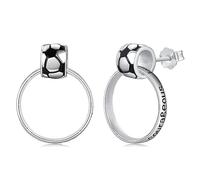 Orecchini a bottone per ragazzi e ragazze, in argento Sterling 925, con dedica biblica ispiratrice, idea regalo per donne e uomini