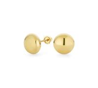 Orecchini A Bottone Rotondi In Oro Giallo 14K Classic Tiny Petite Real Premium Per Donne Con Chiusura A Vite 8MM