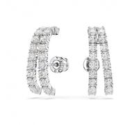 Orecchini a buco Swarovski Matrix bianchi placcati rodio 5705835