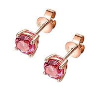 Orecchini a Calcio di Cerchio Orecchini a Perno di Pietra di Colore morganite Naturale 6mm Eleganti Orecchini Eleganti Femminili per Donne
