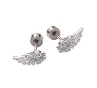 Orecchini a cartilagine ad ali che simboleggiano un sogno. Materiali in lega sicuri. Vestibilità comoda per ogni occasione. Orecchini in lega, Taglia unica, come descritto