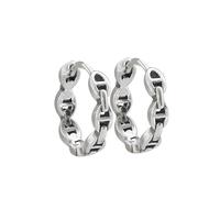 Orecchini a catena geometrici minimalisti-Orecchini anteriori in acciaio inossidabile placcati oro per donna Boho Chic gioielli regalo