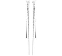 Orecchini A Catena Pendenti ZIRCONIO Argento Massiccio 925 Rodiato