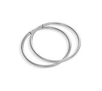 Orecchini a cerchietto/cerchietti leggeri di diametro 14mm in argento Sterling