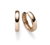 Orecchini a Cerchio 2,5x13,5mm Orecchini Di 585 Oro Rosso Semplice Brillante