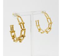 Orecchini A Cerchio A Catena