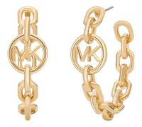 Orecchini A Cerchio A Rete Con Logo Michael Kors In Rame Dorato Grandi MKJ0021