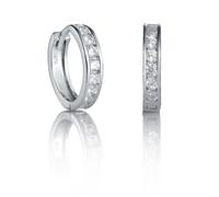 Orecchini A Cerchio Argento E Zirconia Donna 10Mm Viceroy 21009E000-30