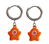 Orecchini a cerchio con mostri dei cartoni animati Dolce Cool Fibbia per l'orecchio per donne ragazze capretto con un occhio solo orecchini pendenti orecchini da donna di Halloween