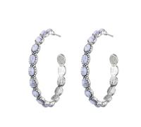 Orecchini a cerchio con perline per donne orecchini rotondi boho vintage, adjustable, A