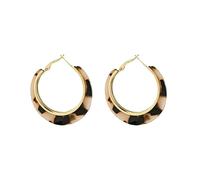 Orecchini a cerchio con stampa leopardata da donna, orecchini con ghepardo, orecchini da discoteca bohémien in acrilico gioielli