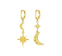 orecchini a cerchio con stella luna squisiti orecchini piercing alla cartilagine per gioielli da donna pendientes