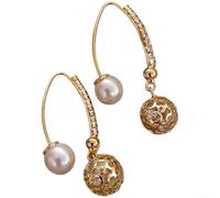 Orecchini a cerchio con strass e frangia lunare, 3 cm × 1,7 cm, geometrici irregolari, struttura in lega leggera, comodi da indossare tutto il giorno, da donna (ER20Y1129)