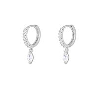 Orecchini a Cerchio con zirconi Popolari per Le Donne Orecchini Pendenti Rotondi con Fibbia per l'orecchio Pendientes