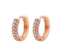 Orecchini a cerchio da donna a cerchio colorati con zirconi brillanti gioielli falena orecchini per le donne, Misura unica, Metallo, Nessuna pietra preziosa