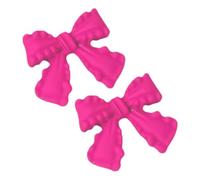 Orecchini a cerchio da donna a forma di fiocco, orecchini a cerchio placcati oro | orecchini pendenti a nastro, gioielli multicolori da donna, Refer to description, Metallo, Unisex