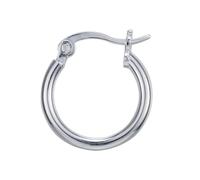 Orecchini a cerchio da donna, alla moda, in argento Sterling, ideali come regalo per le vacanze, feste di famiglia, matrimoni, Argento sterling, Non pietra preziosa