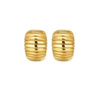 Orecchini a cerchio da donna, alla moda, in oro giallo 9/14/18 carati, alla moda, per mamma, moglie, sposa, Oro giallo 9 carati, Non pietra preziosa