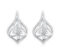 Orecchini a cerchio da ragazza, in argento Sterling 925, piccoli orecchini celtici per donne gioielli regali, Argento sterling