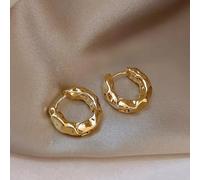 Orecchini a cerchio dal design irregolare per le donne lucidi versatili accessori per le orecchie gioielli moderni per feste