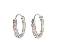 Orecchini a cerchio, design semplice e delicato, adatti per tutte le occasioni, Taglia unica, Rame, Nessuna pietra preziosa