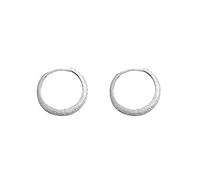 Orecchini A Cerchio Donna Orecchini scintillanti in argento pieni di con borchie a stella per le donne Temperamento contratto delicati con zirconi diamante pieno (Silver, One Size)
