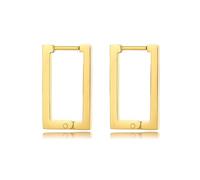 Orecchini a Cerchio Geometrici Chic per Donna, rettangolo Quadrato Tono Oro Huggie, Gioielli per Le Orecchie da Festa minimalisti Eleganti da Donna Fashion Processing